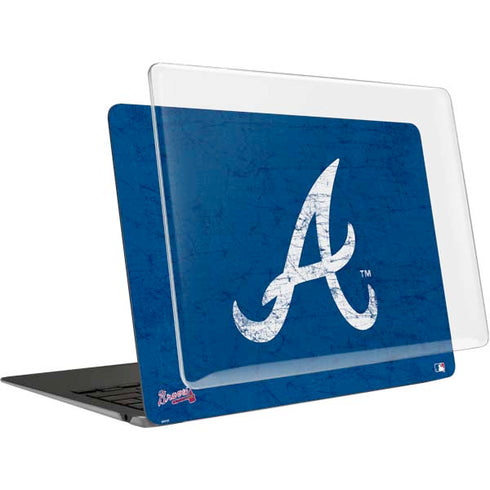 MLB Atlanta Braves - Solid Distressed MacBook Air 13in (2020) Case plus Skin